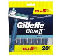Gillette Blue II Plus Rasoir Jetable Homme, pack de 20