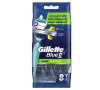 Gillette Blue II Plus Slalom Lot de 8 rasoirs jetables