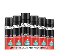 Gillette Classique Gel À Raser Parfum Original, Rasage Rapide Et Facile, 6x200ml