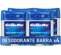 Gillette Clear Cool Wave Déodorant Gel Anti-Transpirant pour Homme, 4 x 70 ml