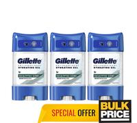 Gillette Eucalyptus Deodorant Gel 48H Sweat Odor Protect Sensitive Skin 3-Pack