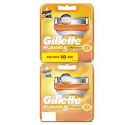 Gillette Fusion 5 Power Lames de Rasoir Homme, Pack de 10 Lames de Recharges, Ancienne Version