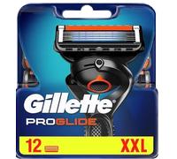 Gillette Fusion 5 ProGlide Lot de 12 lames de rasoir de rechange avec tondeuse pour une précision et un revêtement lisse