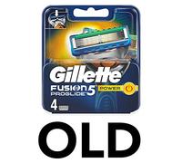 Gillette Fusion 5 ProGlide Power Lames de rasoir avec lame de tondeuse pour précision et revêtement glissant, 4 lames de rechange