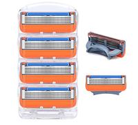 Gillette Fusion 5 ProShield Chill Lames de rechange pour rasoir manuel pour homme, lot de 4 recharges, atteint les zones les plus