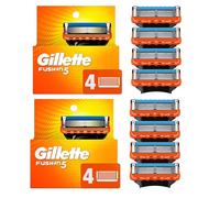 Gillette Fusion 5 recharges de lame de rasoir pour hommes cartouches 8 recharges de lame de rasoir pour poignées Gillette Fusion