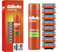 GILLETTE Fusion5 8 pcs + Gel de Rasage Sensitive 200 ml