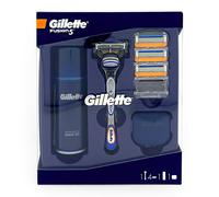 Gillette Fusion5 - Coffret Rasoir + 4 Lames de Rasoir de Rechange + Gel De Barbe