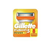 Gillette Fusion5 Power Lot de 8 lames de rasoir pour homme avec lame de rasoir de précision et 5 lames anti-friction