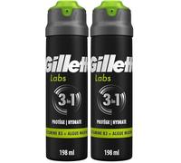 Gillette Gel A Raser Homme GilletteLabs pour Une Mousse Rapide, Rafraîchit pour Apaiser Et Aide À Protéger Contre Les Irritations Dues Au Rasage, Rinçage Facile, 198ml (Lot de 2)