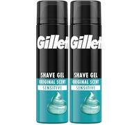 Gillette Gel A Raser Homme Série Classique, Formule Se Transforme En Mousse Protectrice, Pour Le Rasage Des Peaux Sensibles, 200ml (Lot de 2)