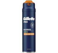 Gillette Gel de rasage PRO pour homme (200 ml), rafraîchit la peau pour l'apaiser et hydrater les poils de la barbe, cadeau pour homme