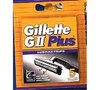 Gillette GII Plus - Lot de 5 Lames de rechange de rasoir pour hommes