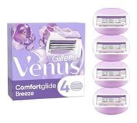 Gillette Venus Comfortglide Breeze, Lames de Rasoir Femme, Rasage de Près en Douceur, 4 Lames de Recharges