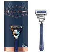 Gillette King C. Rasoir pour Cou, Conçu Pour Raser Les Zones Sensibles Du Cou Et Des Joues, Rasoir + 1 Lame