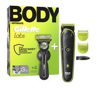 Gillette Labs Body + Intimate Coffret Homme, Tondeuse i3 et Rasoir, Noir
