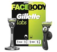 Gillette Labs Body + Intimate Kit Rasage Homme, 2 Rasoirs, Noir