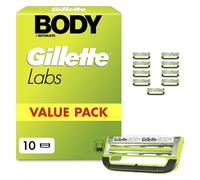 Gillette Labs Body + Intimate Lames de Rasoir Homme, Pack 10