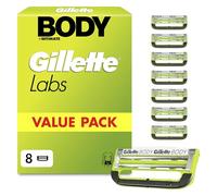 Gillette Labs Body + Intimate Lames de Rasoir Homme, Pack de 8