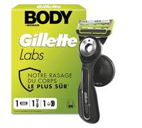 Gillette Labs Body + Intimate Rasoir Intime Homme, 1 Cartouche, Noir