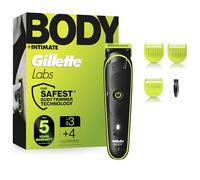 Gillette Labs Body + Intimate Tondeuse Homme i3, Tondeuse Corps Et Zone Intime, Etanche, Dotée De La Technologie SkinFirst, Coffret Homme Avec 2 Sabots Dont Un Pour Peau Sensible