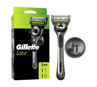 Gillette Labs Rasoir Pour Homme Avec Barre Exfoliante, Manche Réutilisable Et Cartouche De RechargeGilletteLabs A 5 Meilleures Lames De La Marque, Rasage Du Visage Confortable, Support Mural