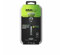 Gillette Labs Rasoir Avec Barre Exfoliante Et Étui De Voyage, 1 Poignée, 1 Recharge, Support Magnétique