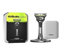Gillette Labs Rasoir avec barre exfoliante et étui de voyage, 1 poignée, 1 recharge, support magnétique
