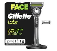 Gillette Labs Rasoir Homme, avec 2 Recharges, Gris