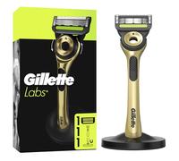 Gillette Labs Rasoir Pour Homme, Avec Barre Exfoliante Édition Champion Gold, Manche Et 3 Cartouches A 5 Lames, A Utiliser Avec Recharges GilletteLabs, Rasage Du Visage Avec Un Confort Incroyable