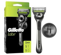 Gillette Labs Rasoir Pour Homme Avec Barre Exfoliante, Manche Réutilisable Et Cartouche De RechargeGilletteLabs A 5 Meilleures Lames De La Marque, Rasage Du Visage Confortable, Support Mural