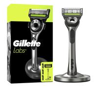 GILLETTE Labs Silver - Rasoir Rechargeable Avec Socle Magnétique - 1 Kit