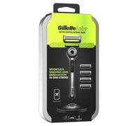 Gillette Labs With Exfoliating Bar, 1 Poignée - 5 Lames de Recharge, Étui De Voyage Et Support 6x5 Pièces