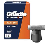 Gillette Lame de Rechange pour Tondeuse Hybride Fusion One | Recharge Durable pour le Rasage Tout-en-Un du Visage et Du Corps, Tête Pivotante, 450 Micro-Ajustements par Seconde