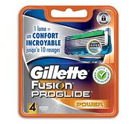 Gillette Lames de rasoir Fusion ProGlide Power - Pack de 4 Recharges