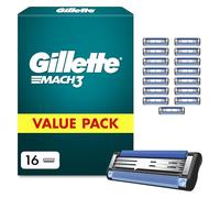 Gillette Lames de Rasoir Homme Mach 3 Turbo, Pack de 16