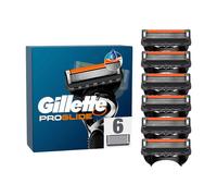 Gillette Lames de Rasoir Homme Proglide, Pack de 6 | Cartouche Dotée de la Bande Lubrifiante x2, Ultra Affutées, Longue Durée, en Acier Inoxydable, 1 Recharge Jusqu’à 30 Rasages