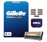 Gillette Lames de Rasoir Homme Proglide, Pack de 8, 1 Capouchon
