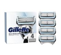 Gillette Lames de Rasoir Homme SkinGuard Sensitive, Pack de 4 Cartouches