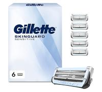 Gillette Lames de Rasoir Homme SkinGuard Sensitive, Pack de 6 Cartouches