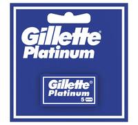 Gillette Lame de rasoir Super Platinum – Acier inoxydable – Lot de 5