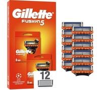 GILLETTE Lames de rasoir Pour Homme Fusion 5 lot de 2 paquets de 6 lames de rasoir