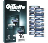 GILLETTE Lames de rasoir Pour Homme Mach 3 lot de 2 paquets de 8 lames