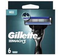 GILLETTE Lames de rechange Mach3, paquet de 6