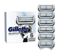Gillette Lames De Rechange SkinGuard, Pack De 6 Cartouches De Lames De Rasoir Homme, Conçues Pour Un Rasage De La Peau Sensible, Compatibles Aussi Avec Manches Fusion Et ProGlide