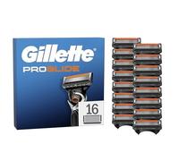 Gillette Lot De 16 Recharges De Rasoir Pour Hommes Proglide, AUTHENTIQUES, Cartouche A 5 Lames Ultra-Affutées, Nouvelle Lubrification, Bande Lubrifiante x2, Rasage Du Visage Flexible