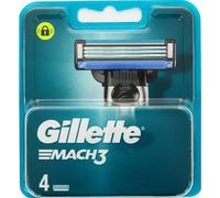 Gillette Cartouches de rasoir Mach3 pour homme - 3 lames bande lubrifiante - Lot de 4