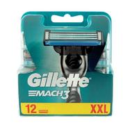 GILLETTE MACH 3 - Lot De 12 Lames De Rasoirs XXL