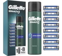 GILLETTE Mach3 8 pcs + Gel de rasage extra confort 200 ml