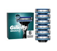 Gillette Mach3 Recharges De Lames De Rasoir pour Homme, À 3 Lames, 6 Recharges De Lames, Lames Plus Résistantes Que L’Acier